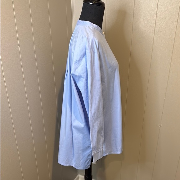 Eileen Fisher Women’s XL Blue Casual Button Down Shirt Relaxed Fit - Picture 3 of 4